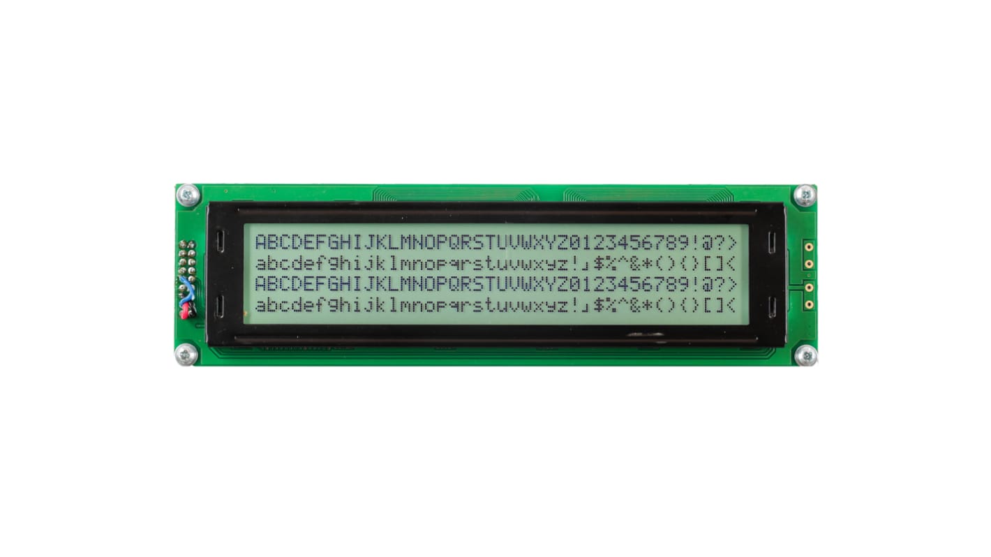 Monochromatický LCD displej, řada: A Alfanumerické, podsvícení LED, Transflektivní, 8bitový, Midas