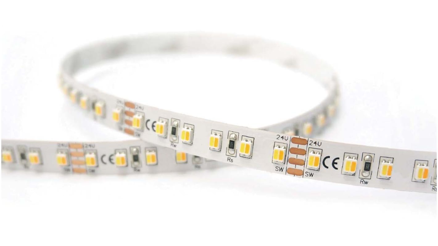 PowerLED LED-Streifen 3000K, Weiß, 100mm x 10mm 24V dc 120LEDs/M IP20