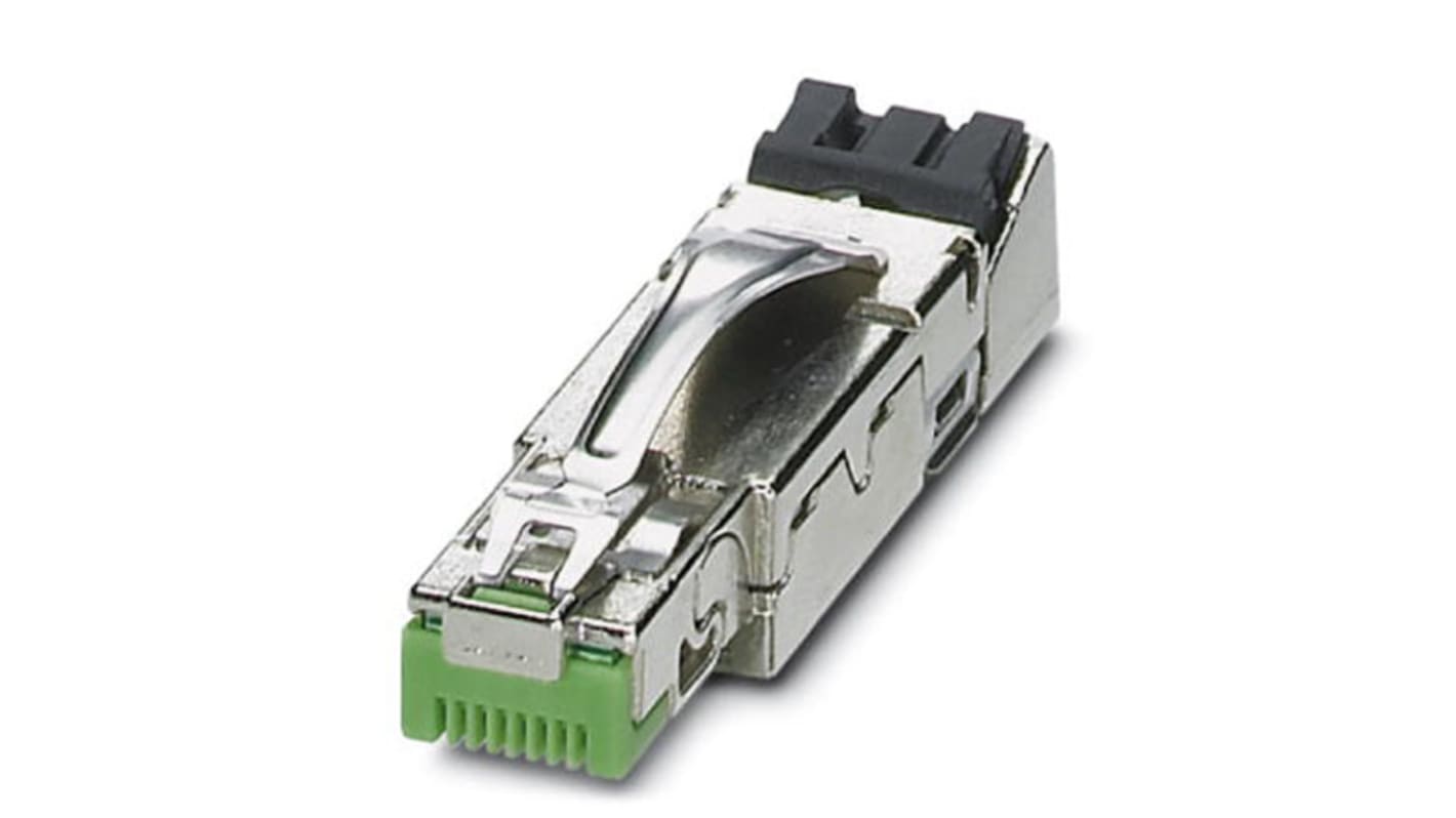 Phoenix Contact RJ45 csatlakozó 8 utas Cat5, Egyenes, Férfi, CUC sorozat CUC-IND-C1ZNI-S/R4IE8