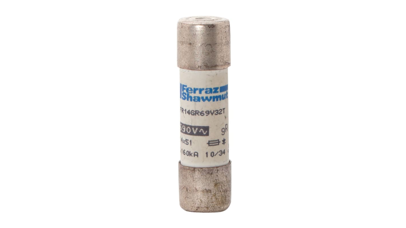 Mersen 32A FF Cartridge Fuse, 14 x 51mm