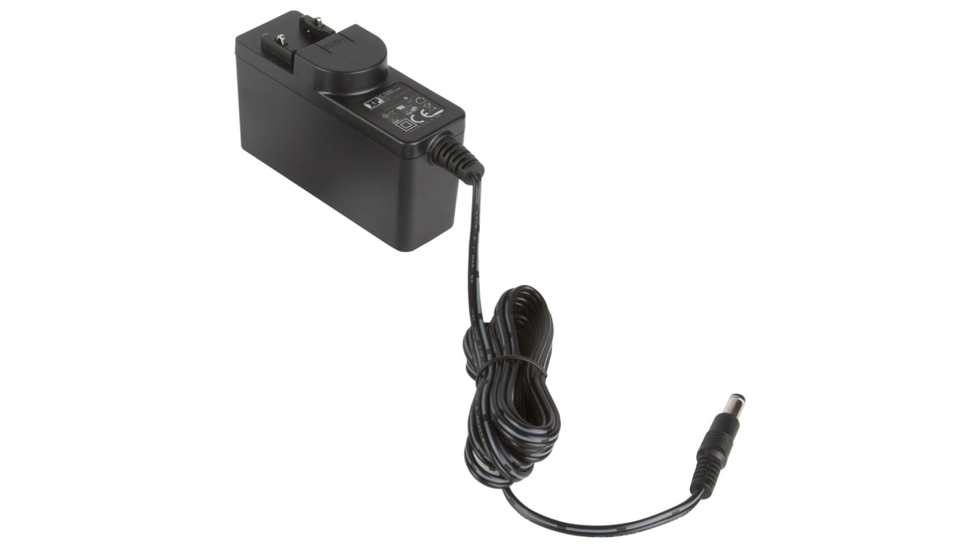 XP Power 12W Plug-In AC/DC Adapter 9V dc Output, 1.33A Output