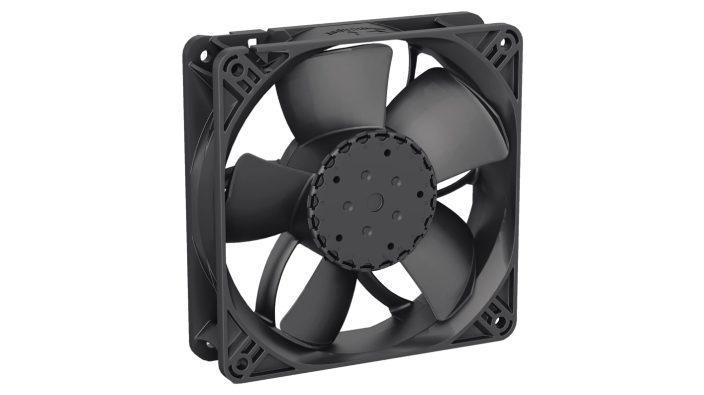 Ventilador Axial ebm-papst 4300 N - S-Panther de 119 x 119 x 32mm, 24 V dc, caudal 190m³/h, salida Tacómetro, IP68