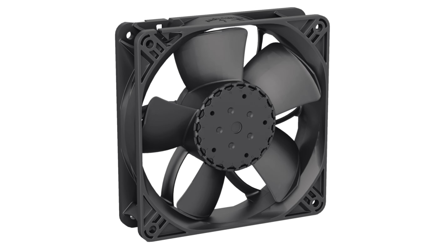 ebm-papst 4300 N - S-Panther Series Axial Fan, 24 V dc, DC Operation, 285m³/h, IP68, 119 x 119 x 32mm
