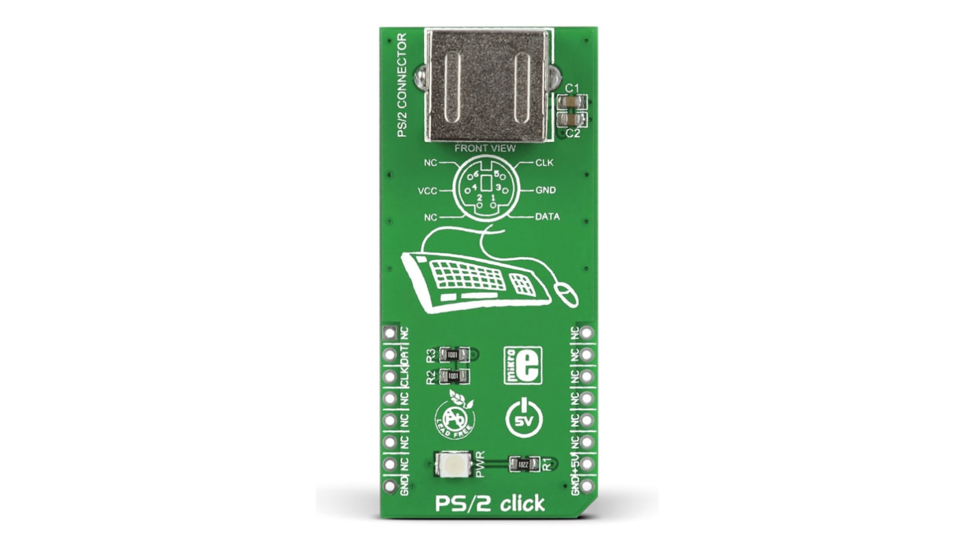 Placa Click mikroBus MikroElektronika PS/2 - MIKROE-1576