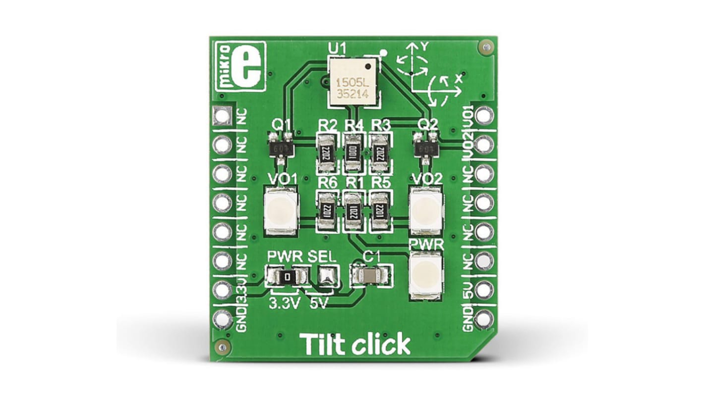 MikroElektronika チルトセンサ Tilt ClickmikroBus Clickボード RPI-10354 MIKROE-1834