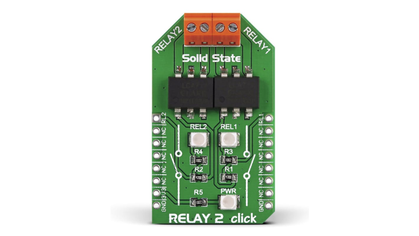 MikroElektronika LCA717 Entwicklungsbausatz Spannungsregler, Relay 2 Click