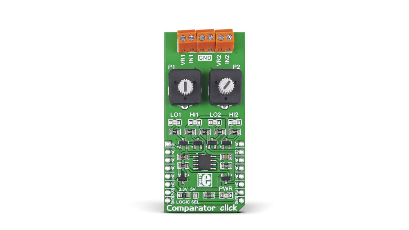 Carte mikroBus Click MikroElektronika Comparator pour LM2903 IC