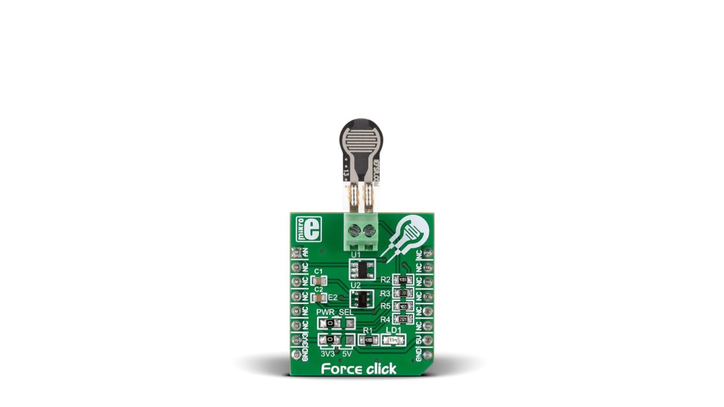 MikroElektronika Force Click mikroBus Click Board for Implement Force Pressure Measurement MIKROE-2065