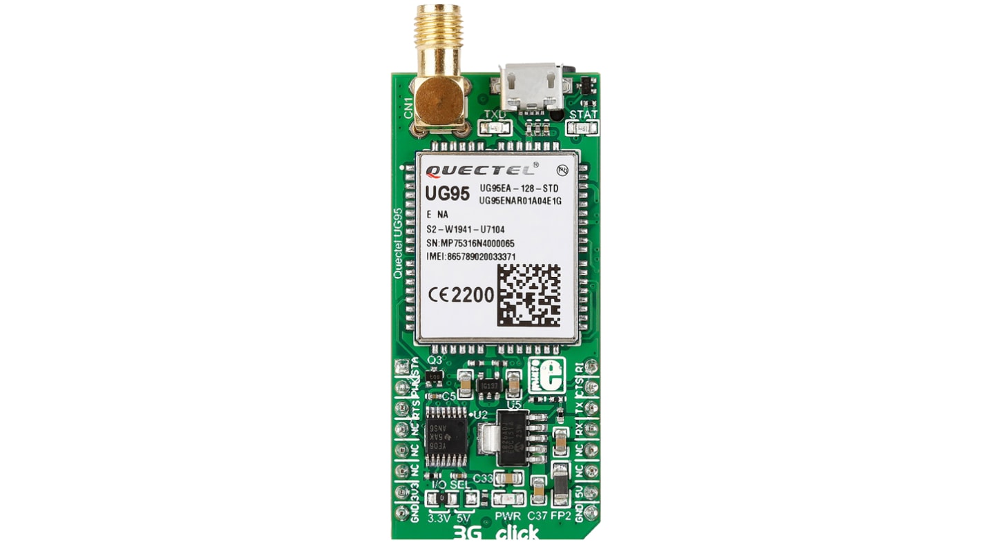 Module de développement de communication et sans fil MikroElektronika 3G-EA Click (for EU & Australia) Communication