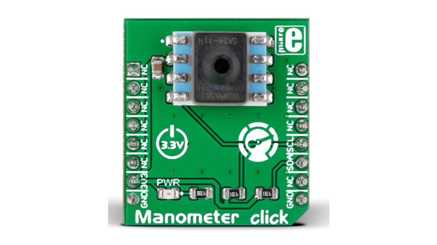 MikroElektronika Manometer Click Pressure Sensor mikroBus Click Board for HSCMAND060PA3A3