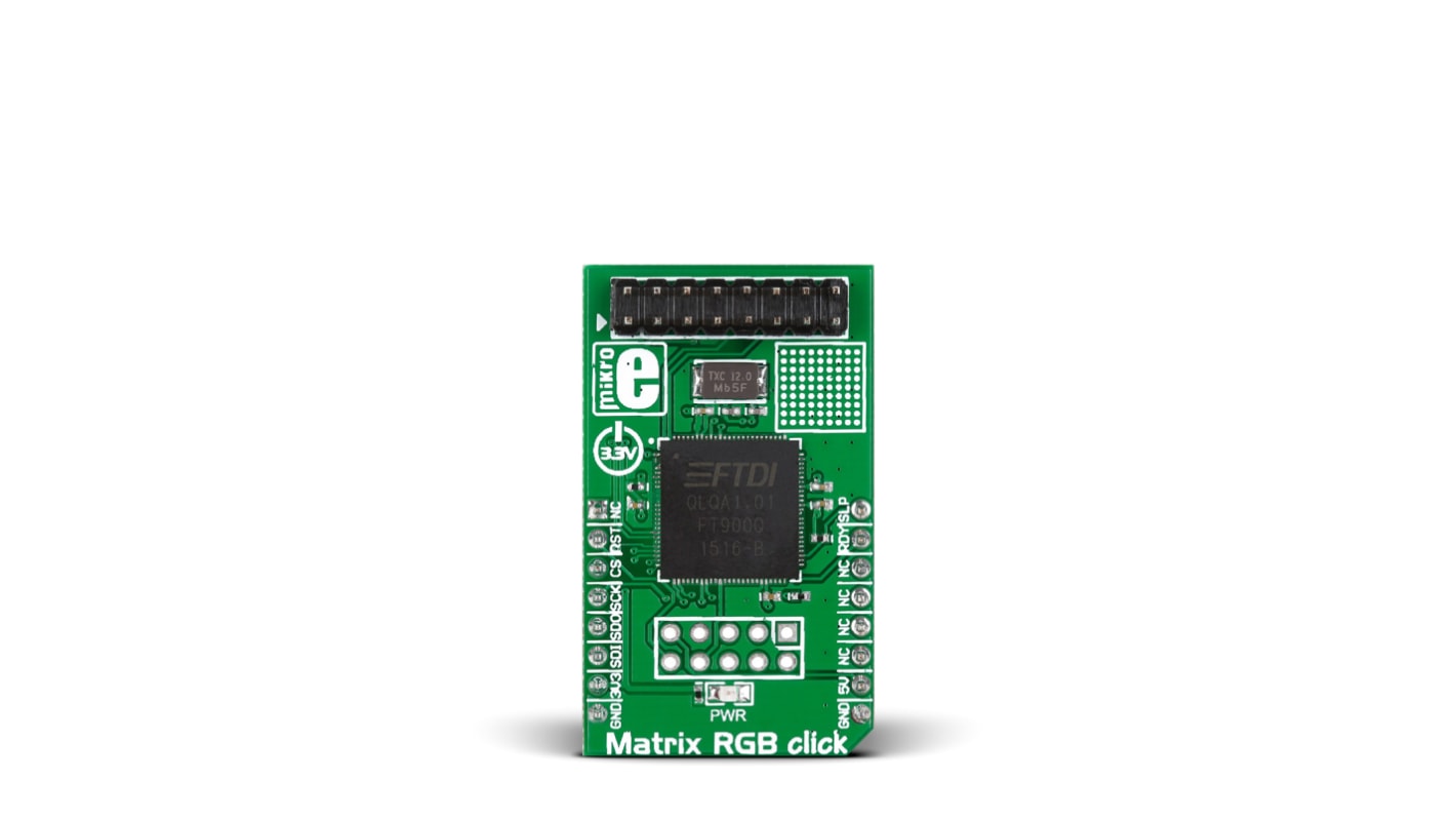 Vyhodnocovací sada LED, Matrix RGB click, FT900, pro použití s: MikroBUS