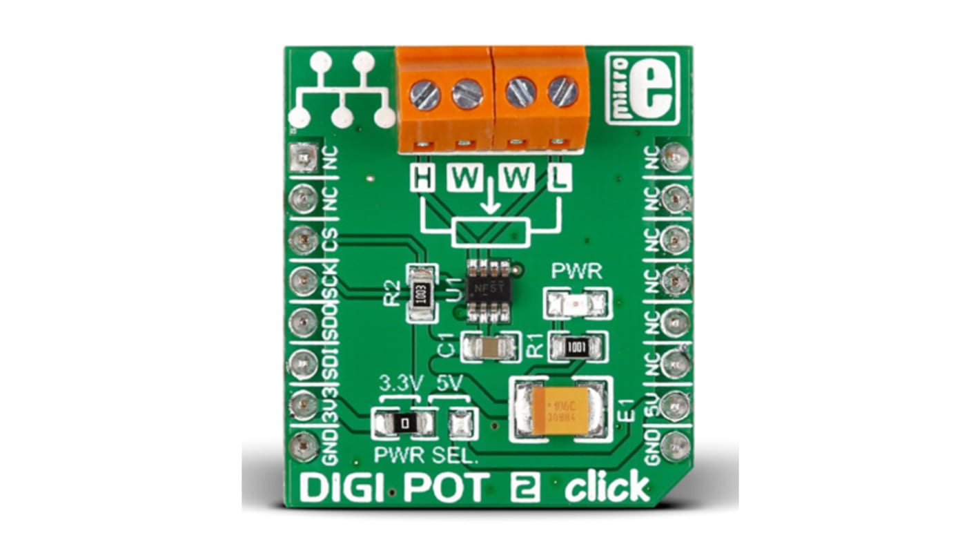 MikroElektronika DIGIPOT 2 mikroBus Clickボード