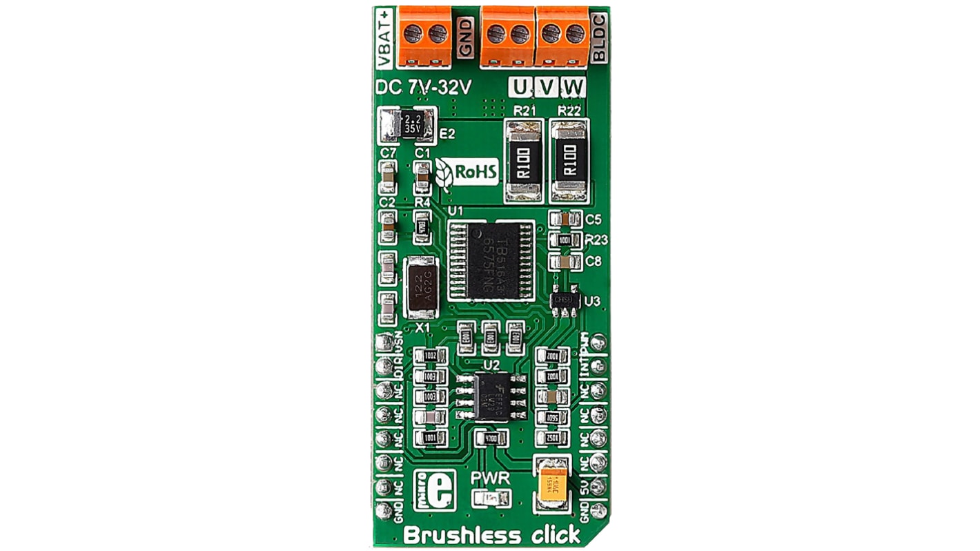 MikroElektronika Brushless Click for TB6575FNG for Automotive Industry, Battery Powered Systems, Computers, Drones,