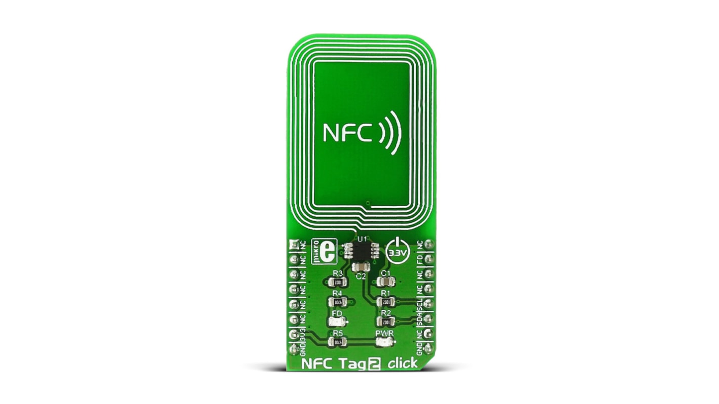 MikroElektronika 高周波回路 開発キット NT3H1101 NFC Tag 2 Click