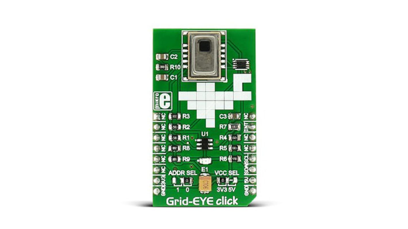 MikroElektronika Grid-EYE Click Infrared (IR) Sensor mikroBus Click Board for AMG8853