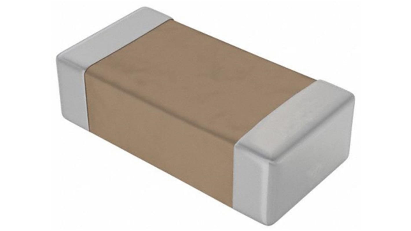 AVX 100pF Multilayer Ceramic Capacitor MLCC, 100V dc V, ±5% , SMD