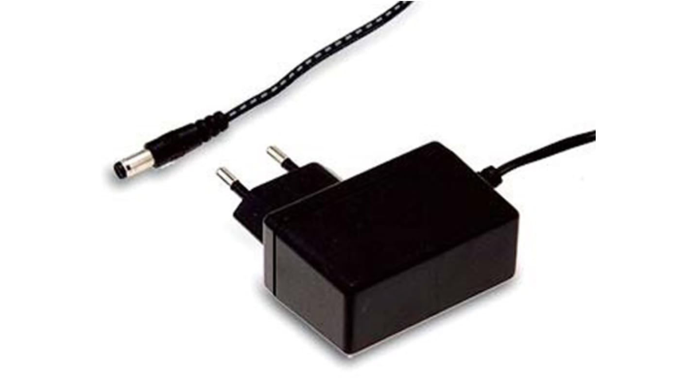 MEAN WELL SGA12E Steckernetzteil AC/DC-Adapter 12W, 100V ac, 5V dc / 2.4A, EU-Netzstecker