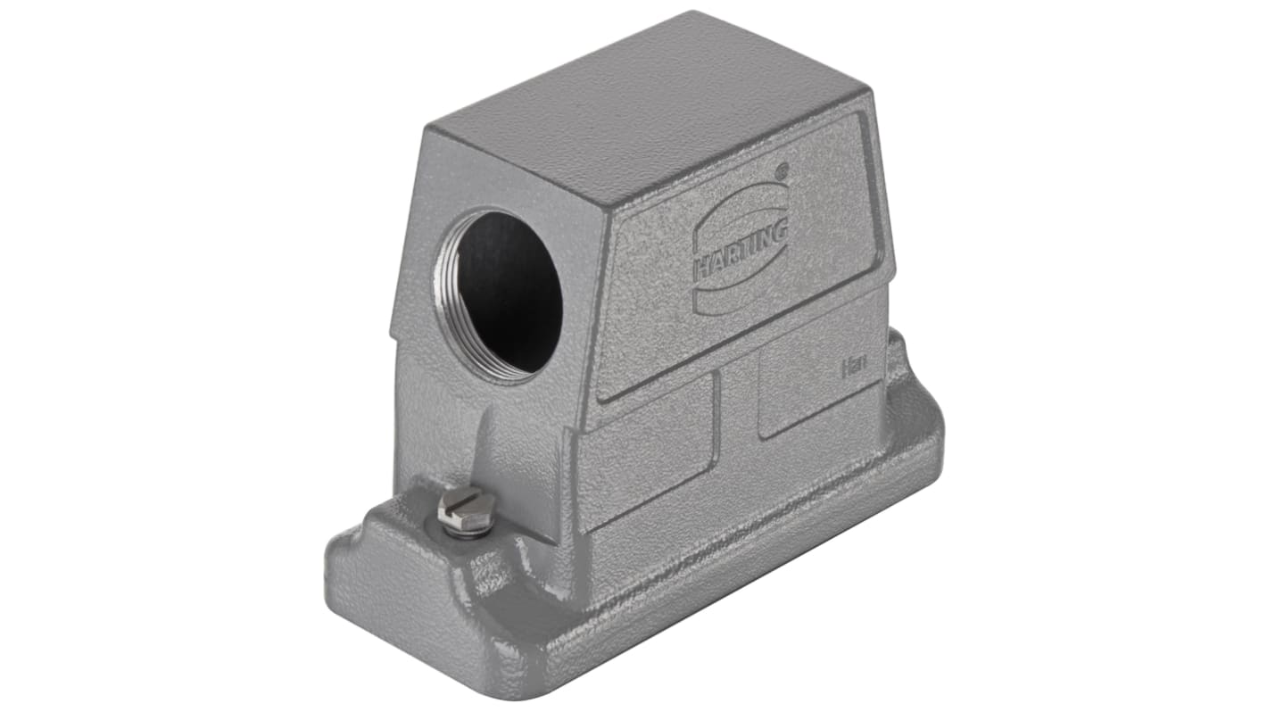 Capot, série Han HP Direct B, filetage 1.5 x M20 (Cable Gland), à utiliser avec Inserts Han B 16 B Côté