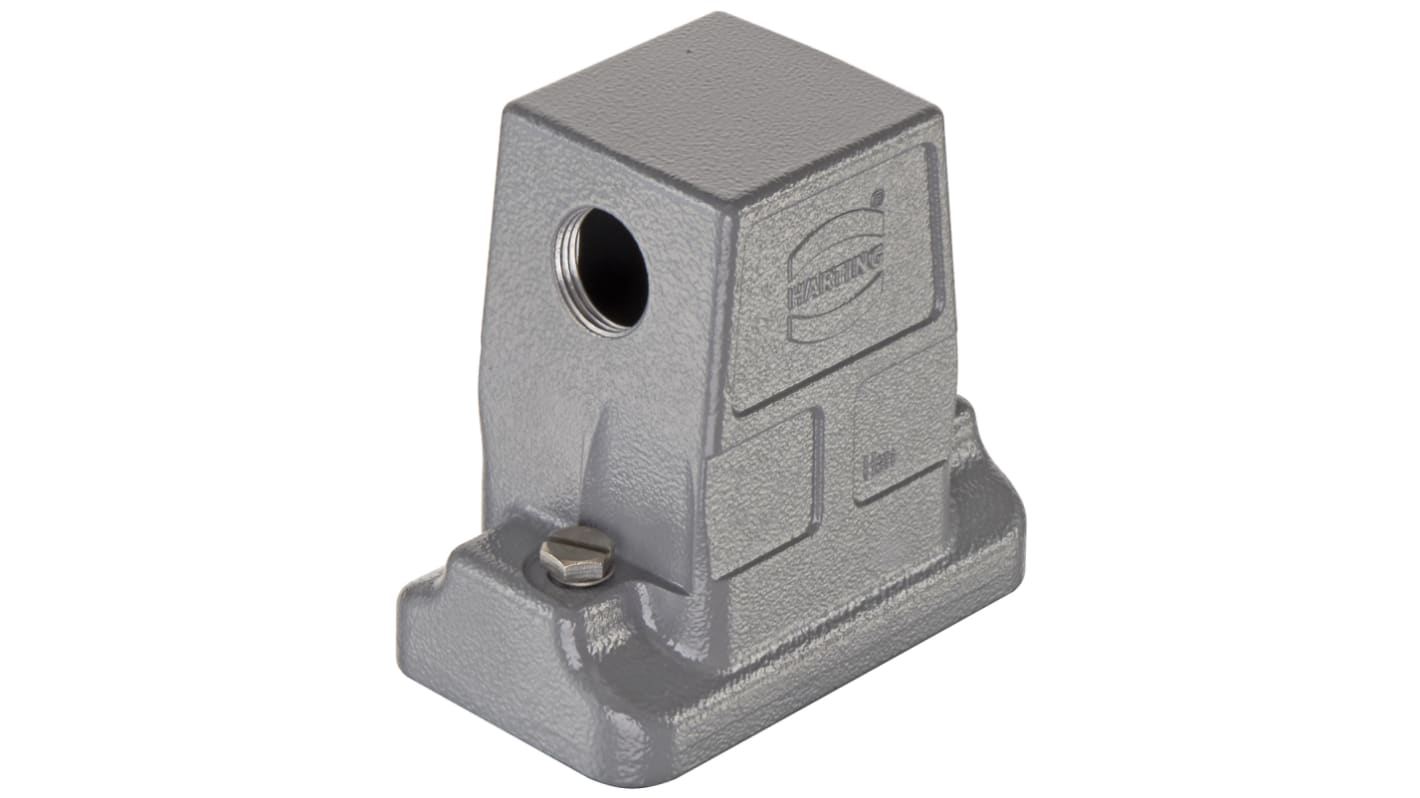 Capot, série Han HP Direct B, filetage 1.5 x M25 (Cable Gland), à utiliser avec Inserts Han B 6 B Côté