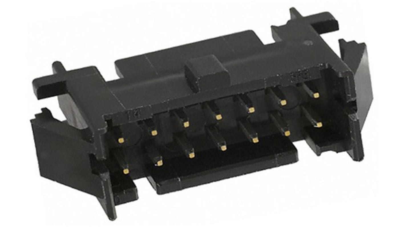 Hirose DF11 Series Straight Through Hole PCB Header, 18 Contact(s), 2.0mm Pitch, 2 Row(s), Shrouded