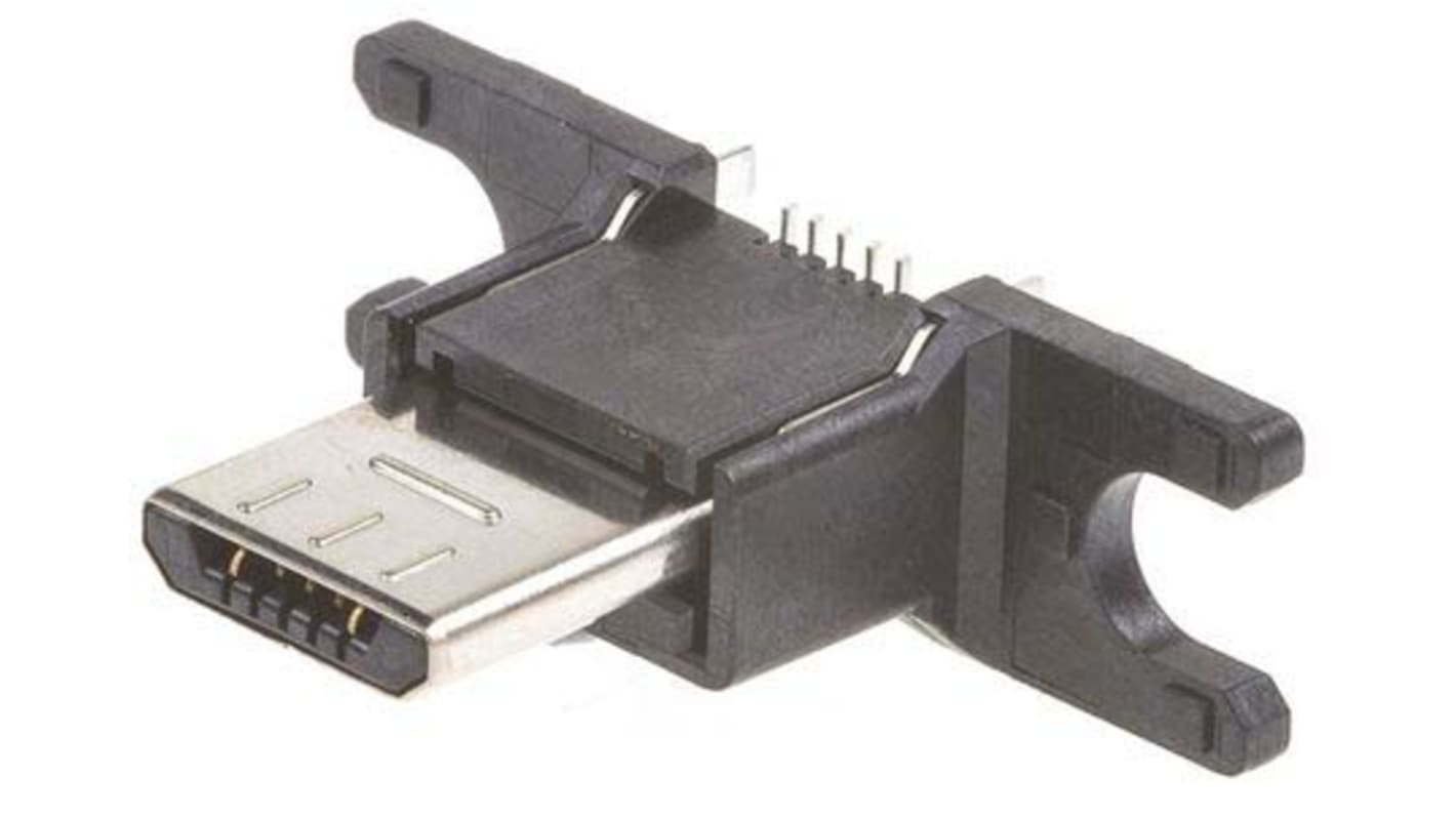 Conector USB Hirose ZX80-B-5S(30), Macho, Recta, Montaje inferior, Versión 2.0, 30,0 V., 1.0A, ZX