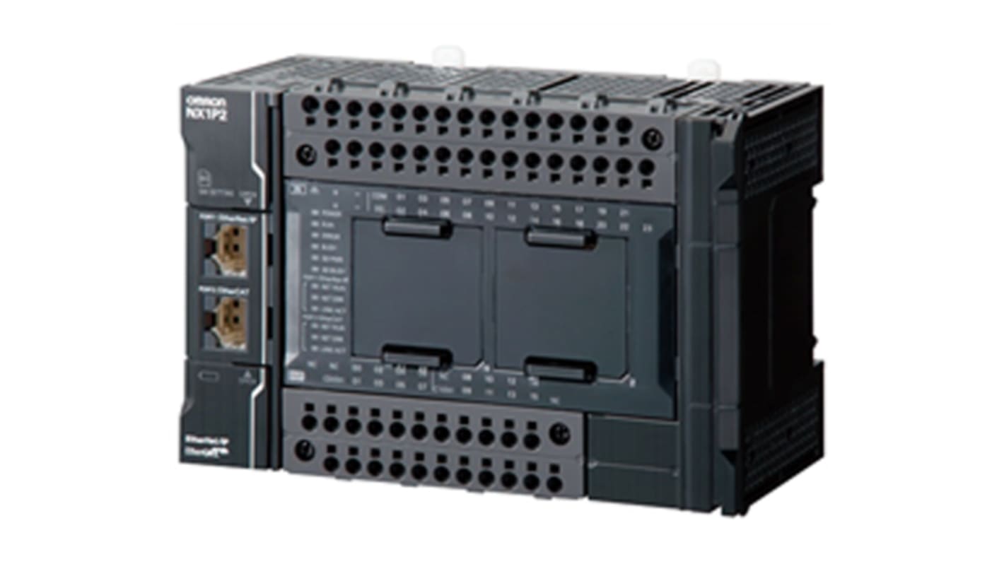 Omron NX1P Series PLC CPU for Use with NX Series EtherCAT Coupler, PNP Output, 24-Input, DC Input