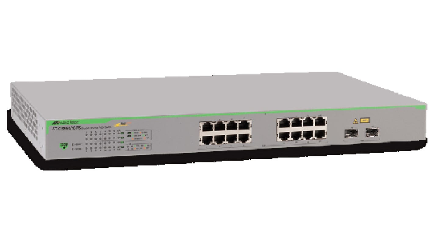 Allied Telesis GS950/16PS Netzwerk Switch Rackmontage PoE 16-Port Smart 10/100/1000Mbit/s 430 x 250 x 44mm