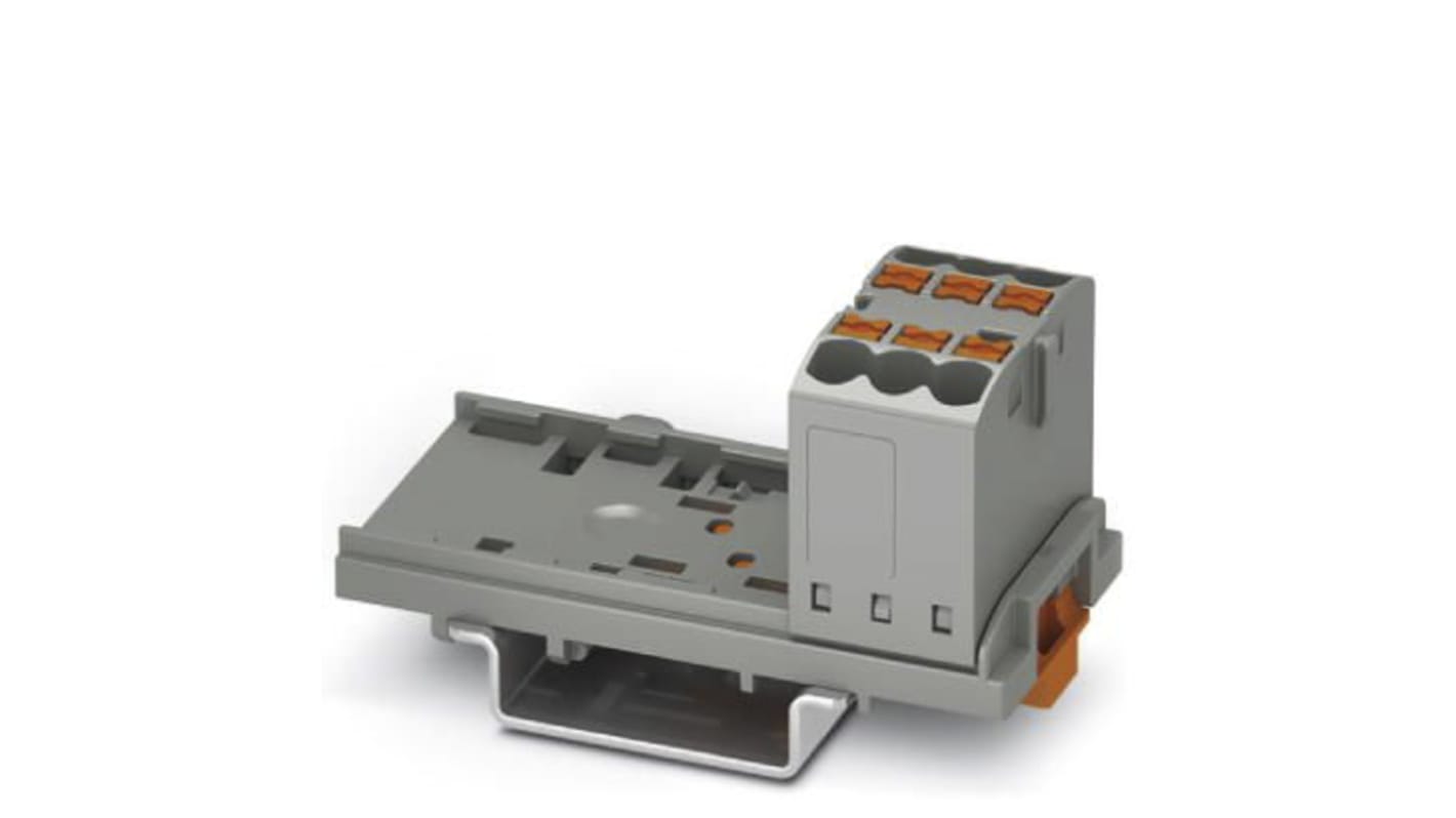 Phoenix Contact Einsteck Verteilerblock 6-polig , 26 → 12 AWG, 24A / 500 V, 0.14 → 4mm²