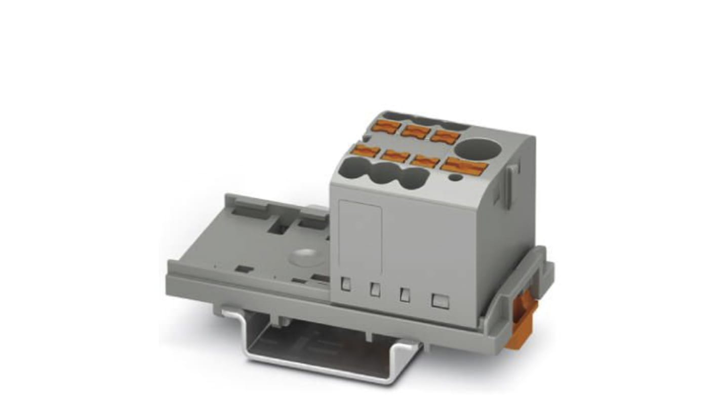 Phoenix Contact Einsteck Verteilerblock 7-polig , 26 → 12 AWG, 24 A, 41 A / 500 V, 0.14 → 4mm²