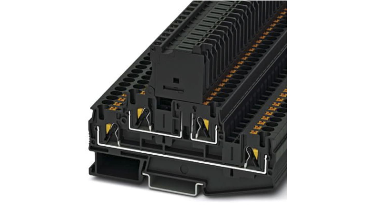 Phoenix Contact PTTB 4-HESILED 250 (5X20) Series DIN Rail Terminal Block, 0.2 → 4mm²