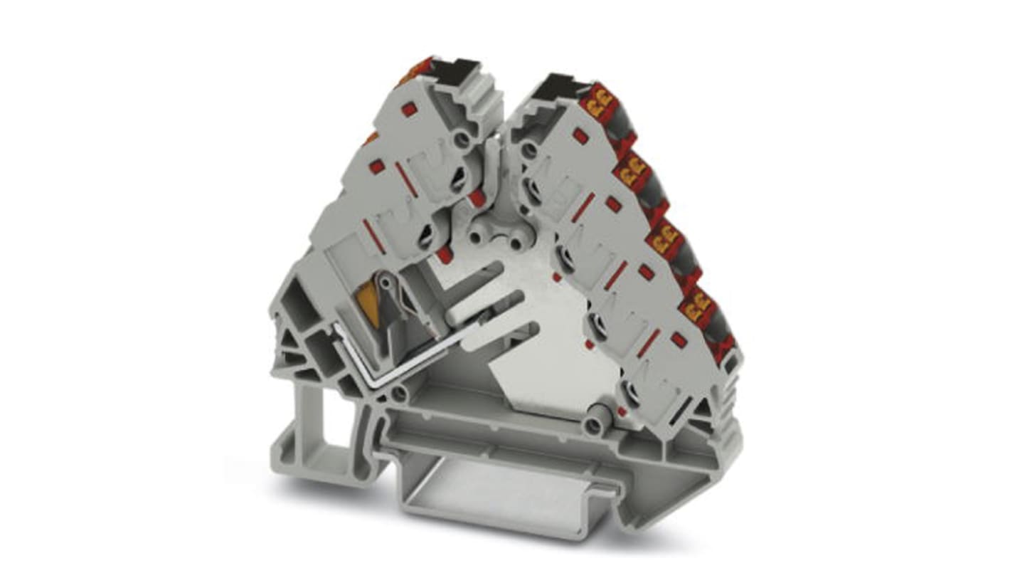 Phoenix Contact PTRVB Series PTRVB 4-FI /RD Distribution block, 13-Way, 1.75 A @ 1.5 mm², 32 A @ 4 mm², 26 → 14