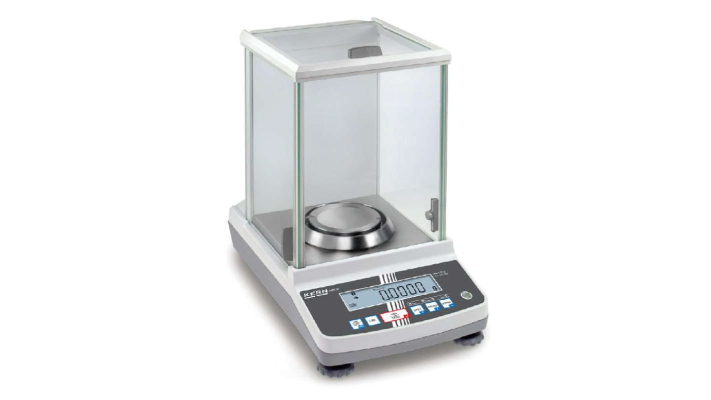 Kern Weighing Scale, 220g Weight Capacity Type B - North American 3-pin, Type C - European Plug, Type G - British 3-pin