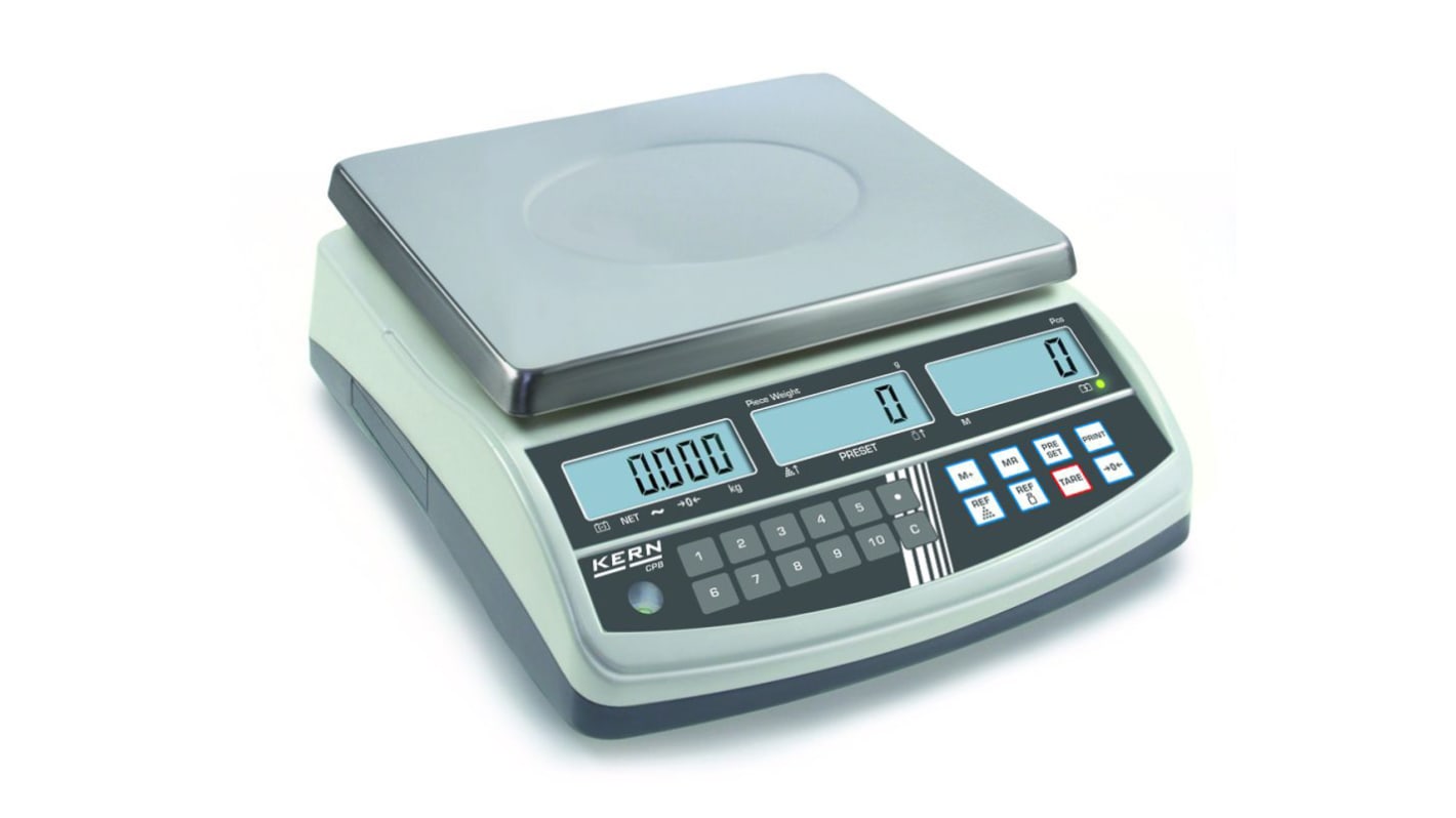Kern Weighing Scale, 6kg Weight Capacity Type C - European Plug, Type G - British 3-pin PreCal