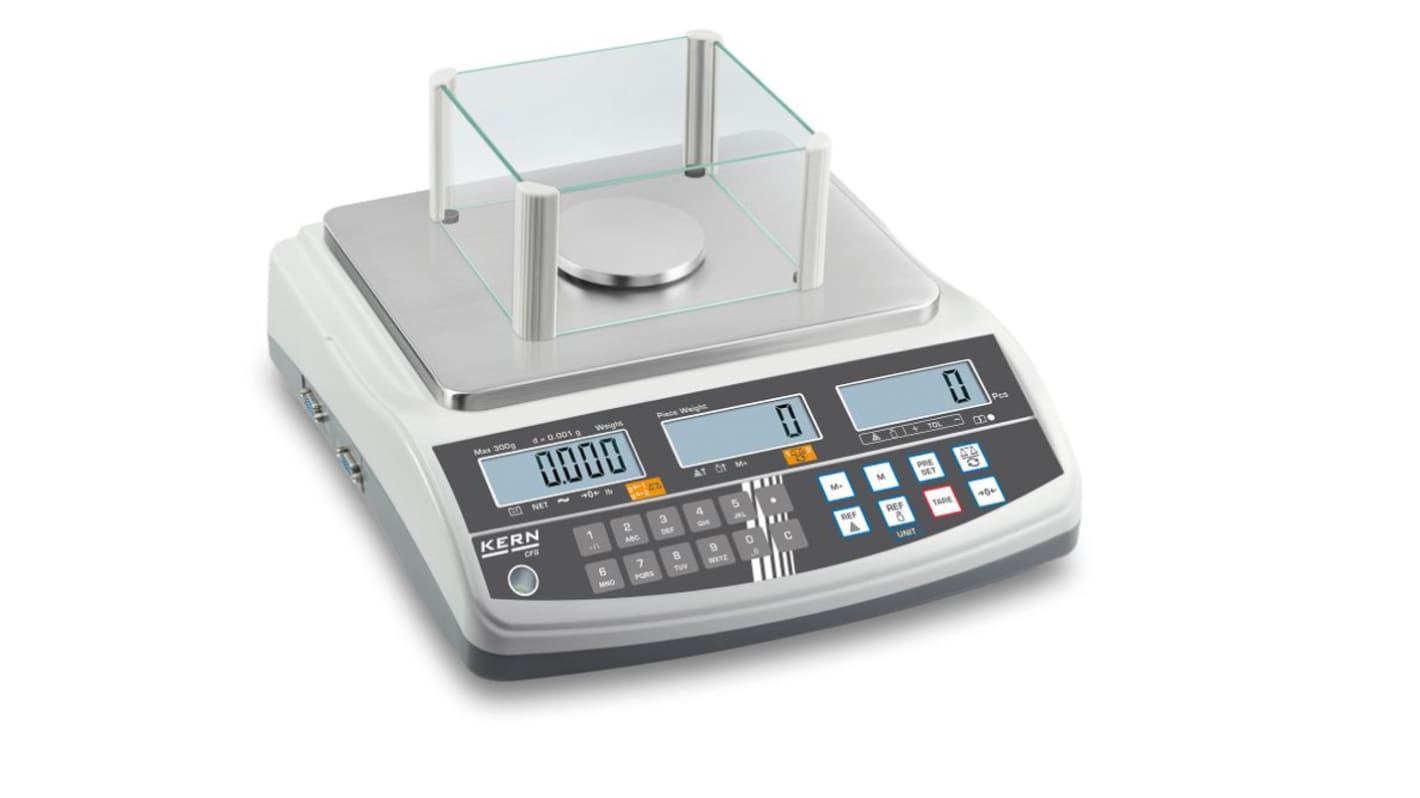 Kern Weighing Scale, 300g Weight Capacity Type C - European Plug, Type G - British 3-pin