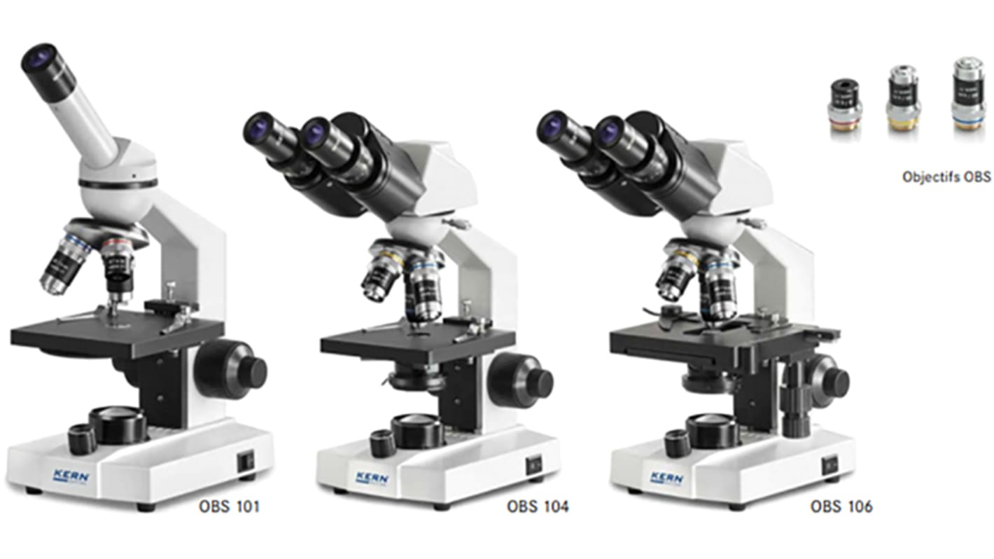 Microscopio Kern OBS-1, 4X, con iluminación LED