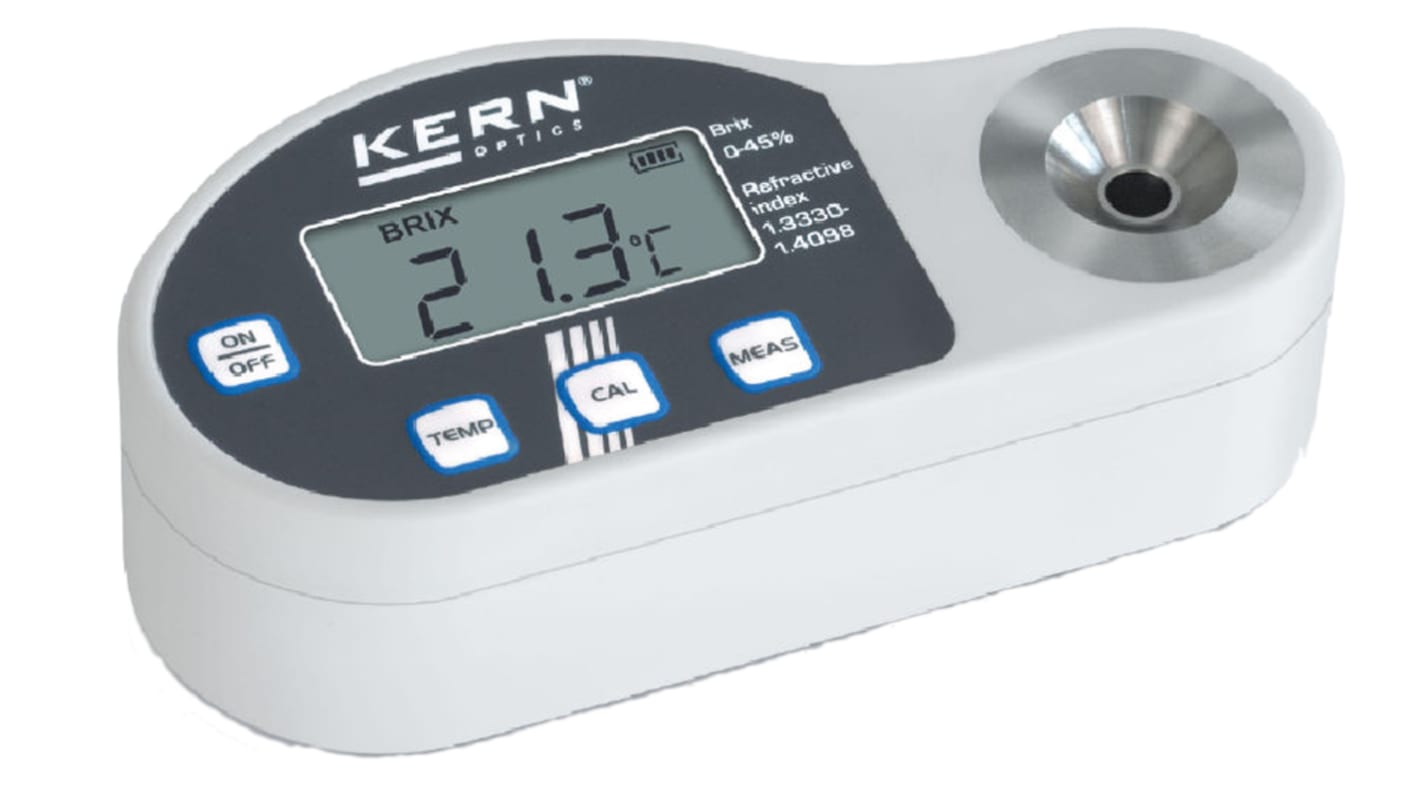 Kern ORD 3SM Refraktometer Digital/Optisch für Salz, bis 1.39 nD, 28 %, 35 % ±0,0003 nD, ±0,2 %