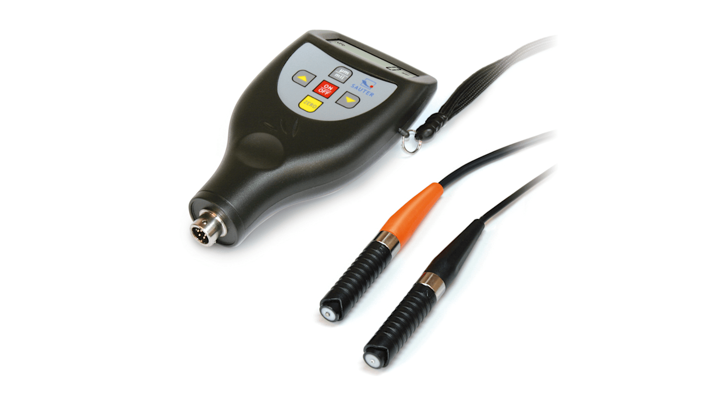 Sauter TE 1250-0.1FN. Thickness Gauge, 100μm - 100μm, 3 % Accuracy, 0.1 μm, 1 μm Resolution, LCD Display