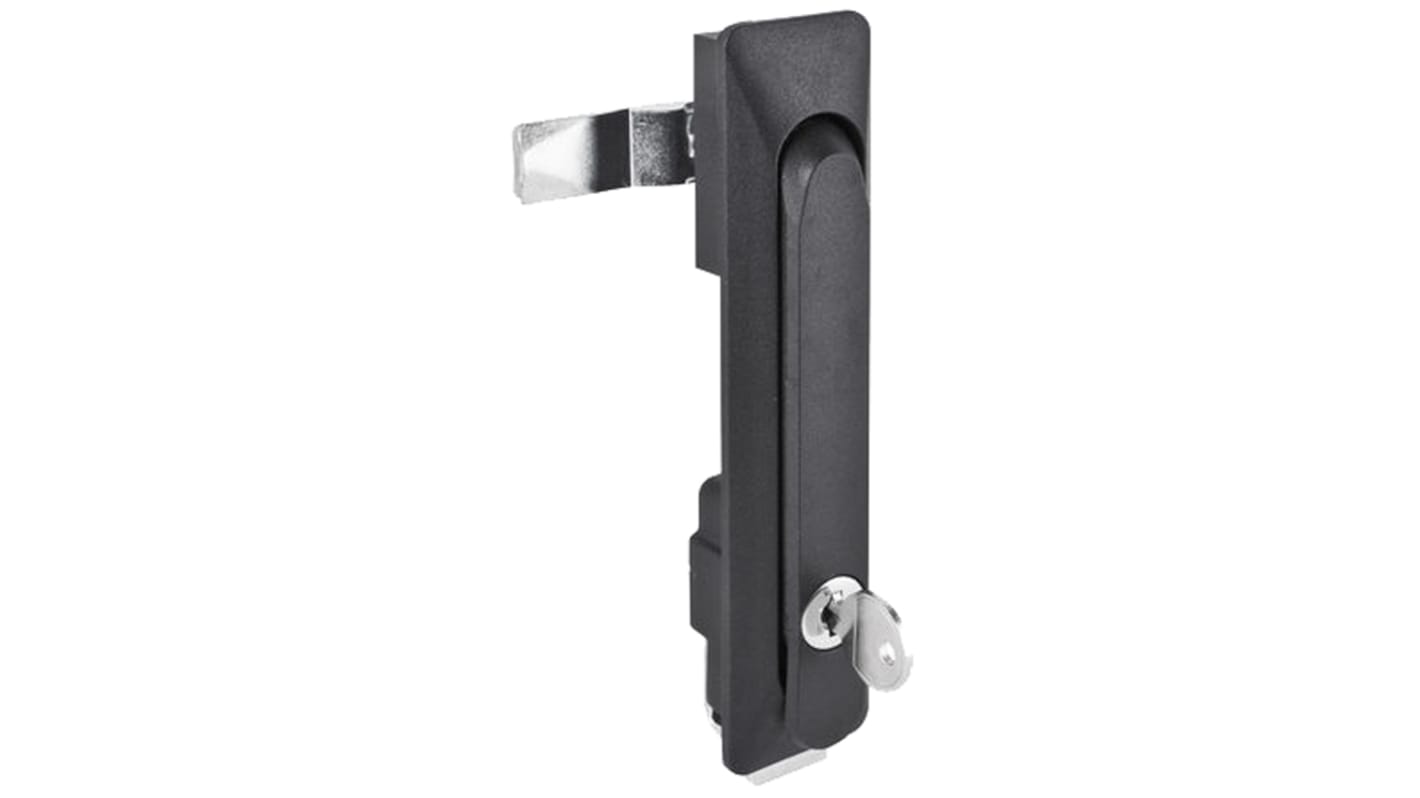 Poignée de verrouillage pivotante RS PRO en Polyamide Noir finition Noir, 160mm