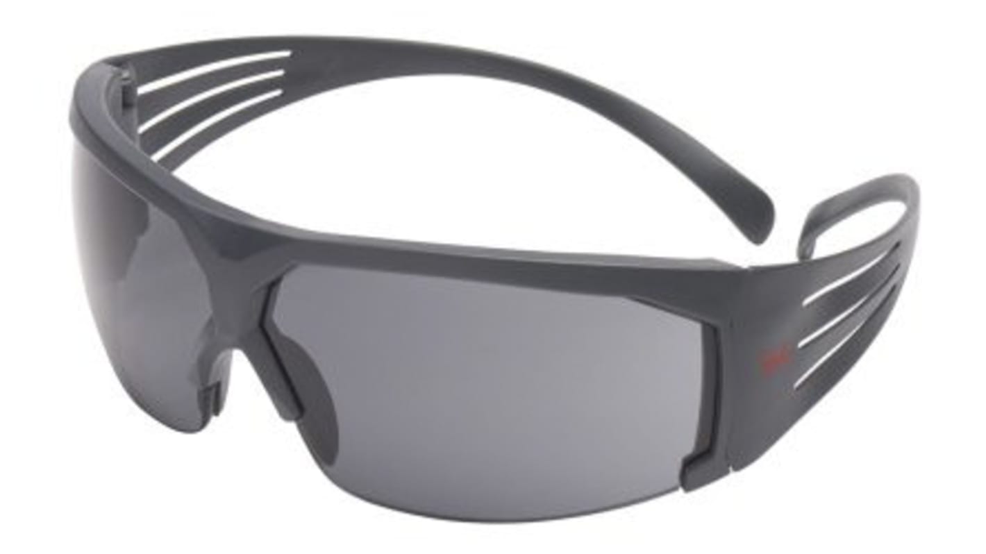 Lunettes de protection 3M SecureFit 600 Gris Polycarbonate antibuée, Résistant aux rayures