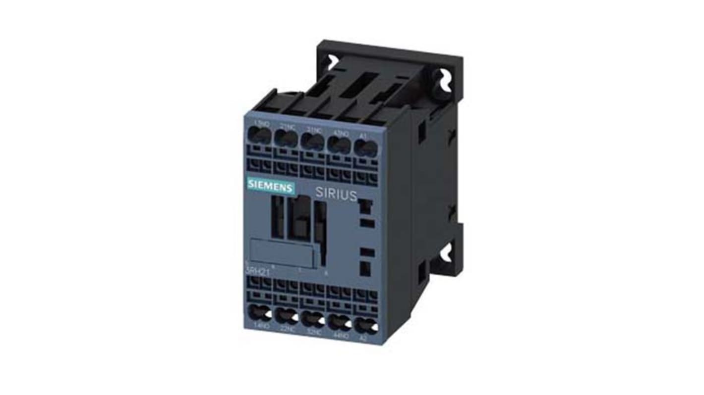 Siemens 3RH2 Series Contactor, 10 A, 4NO, 600 V dc, 690 V ac