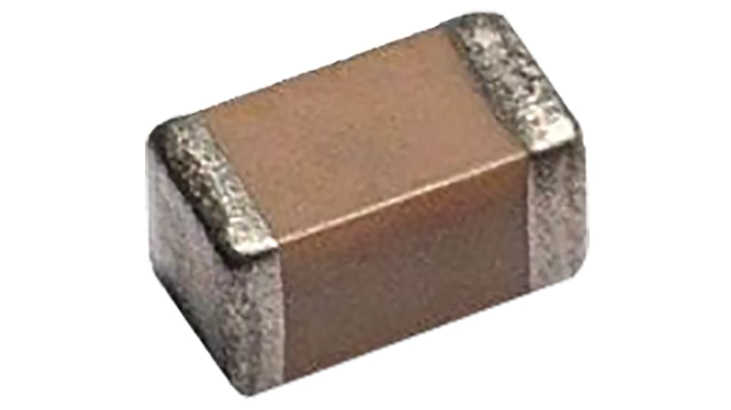 Condensateur céramique multicouche,  CMS, 68pF, 25V c.c., ±5%, diélectrique : C0G (NP0)