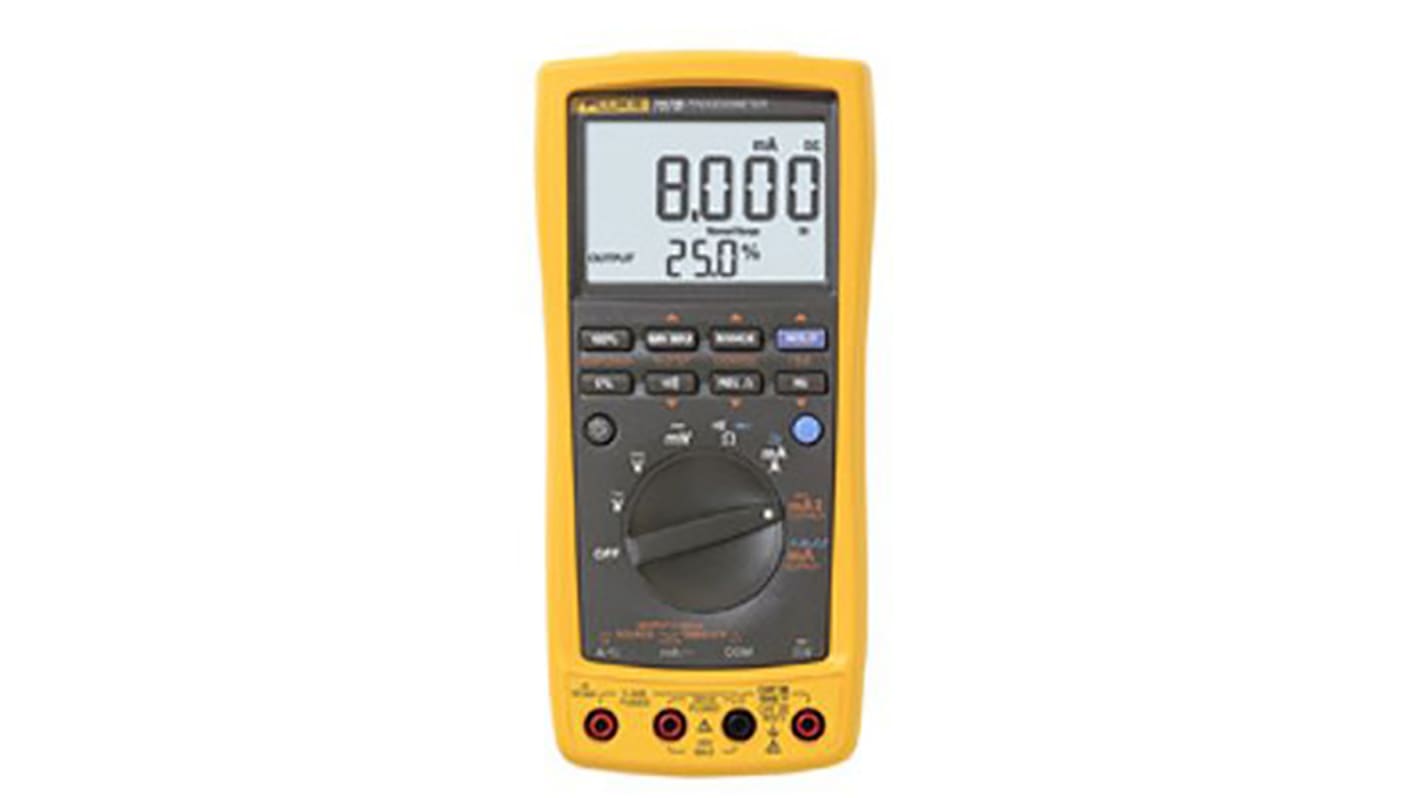 Multímetro Fluke 787 B, calibrado RS, 1000V ac/1000V dc, 1A ac/1A dc, TRMS, CAT III, CAT IV