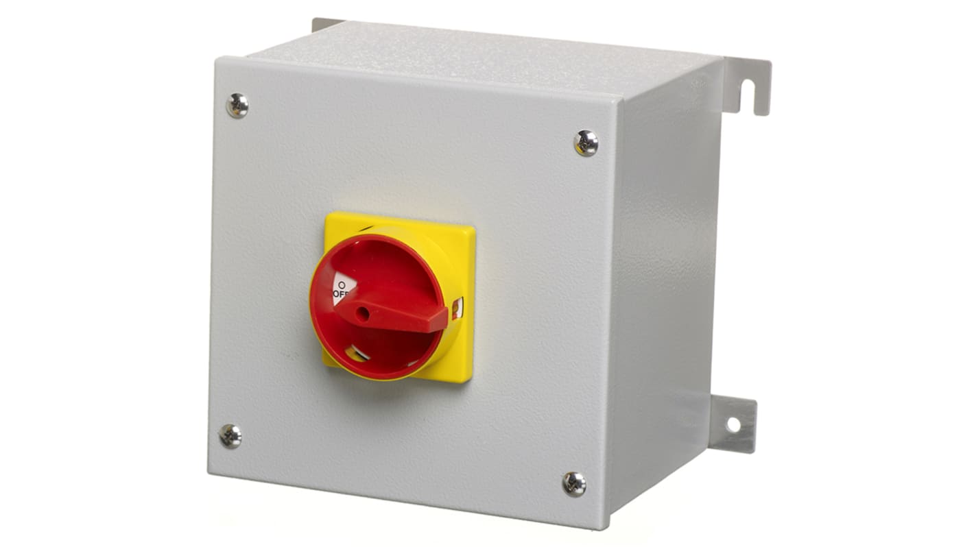 RS PRO 4P Pole Panel Mount Isolator Switch 63A Maximum Current, IP65 RS