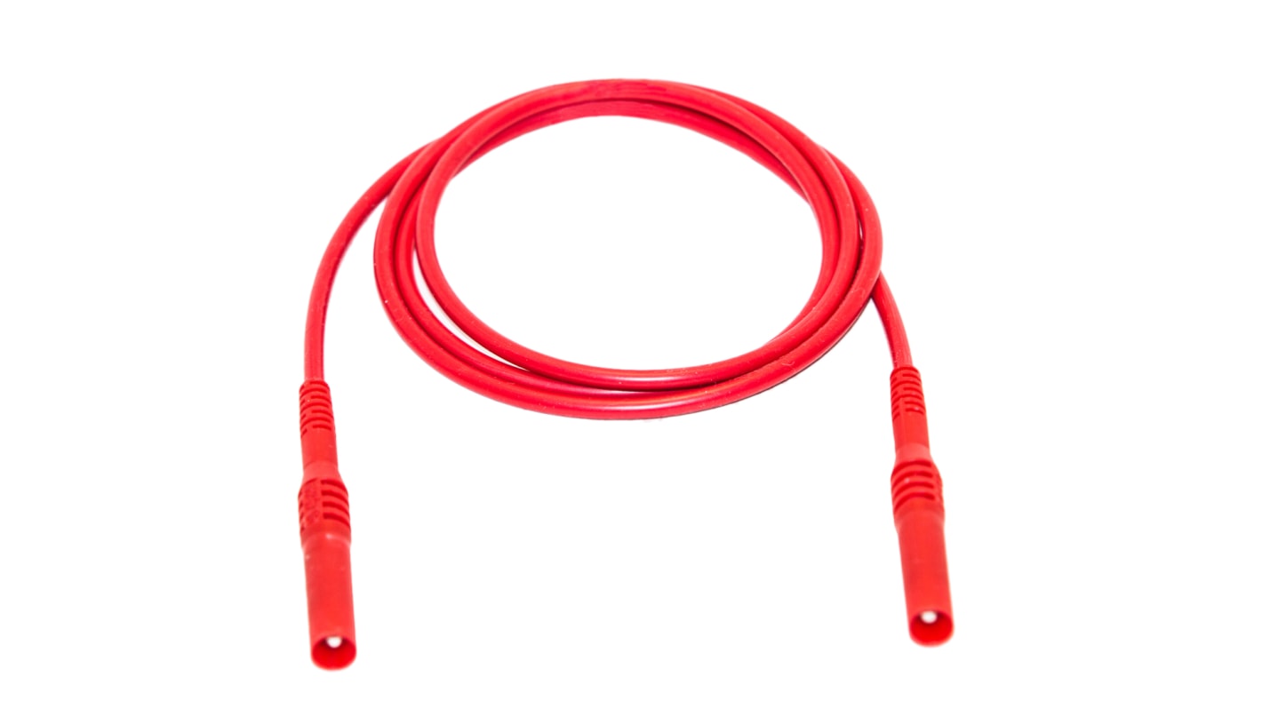 Cavo di prova da 4 mm Pico Technology, Maschio-Maschio, 36A, col. Rosso, 500mm