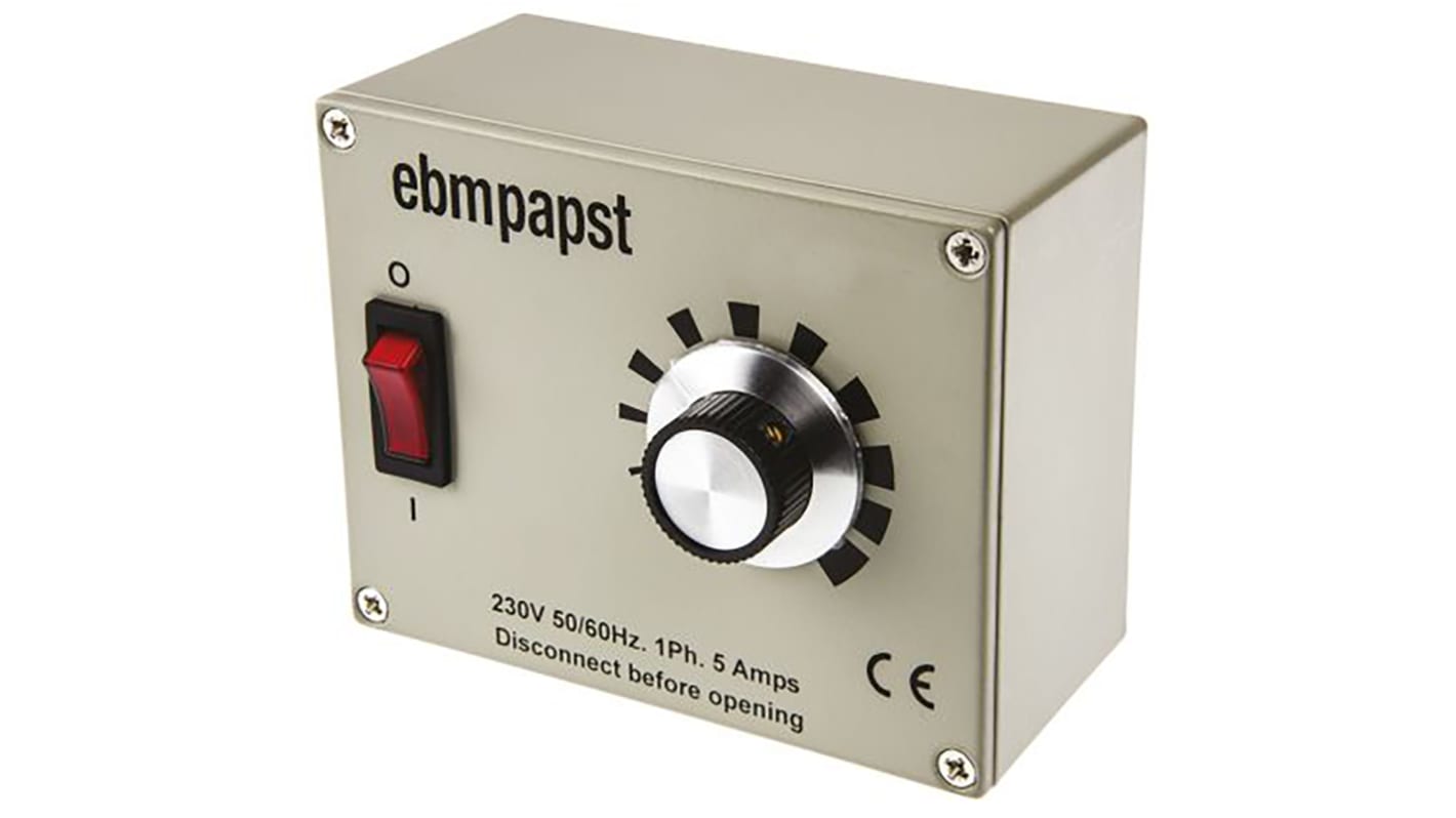 ebm-papst Lüfter-Drehzahlregler, 230 V ac, Variabel, Max. 7A