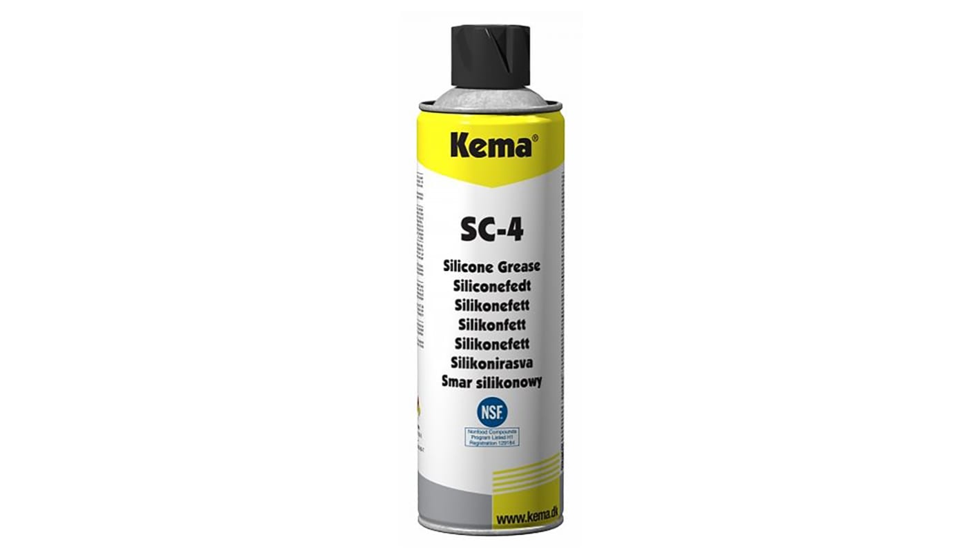 Kema Silikone Smørefedt, 500 ml SC-4, Aerosol