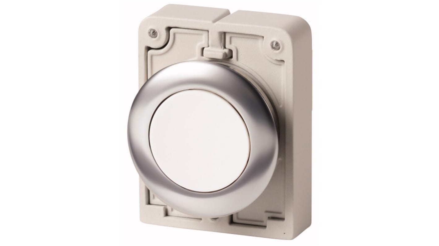 Eaton M30 Series White Flush, Momentary Actuation, 30mm Cutout