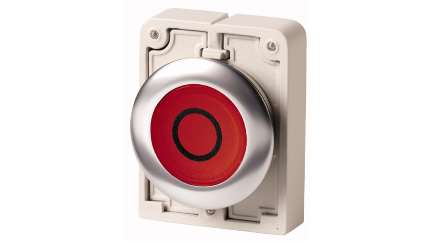 Eaton RMQ Titan M30 Series Red Momentary Push Button, 30mm Cutout, IP67