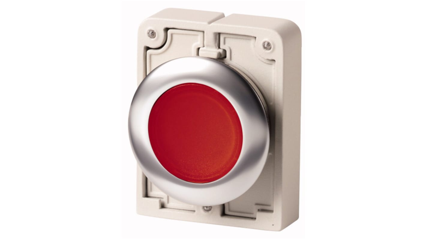 Eaton M30 Series Red Maintained Push Button, 30mm Cutout, IP67