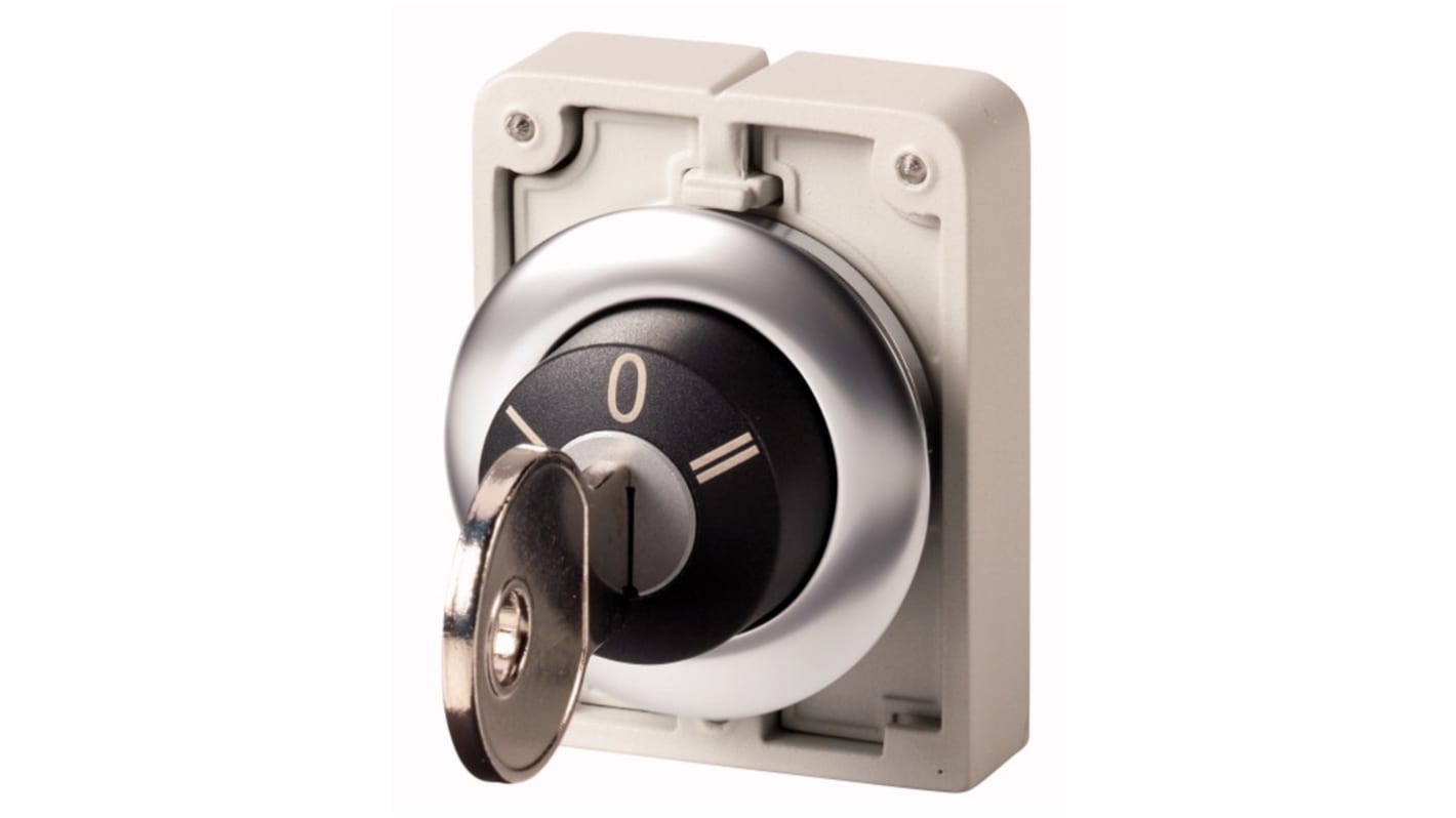 Eaton RMQ Titan 3-position Key Switch Head, Momentary, 30mm Cutout